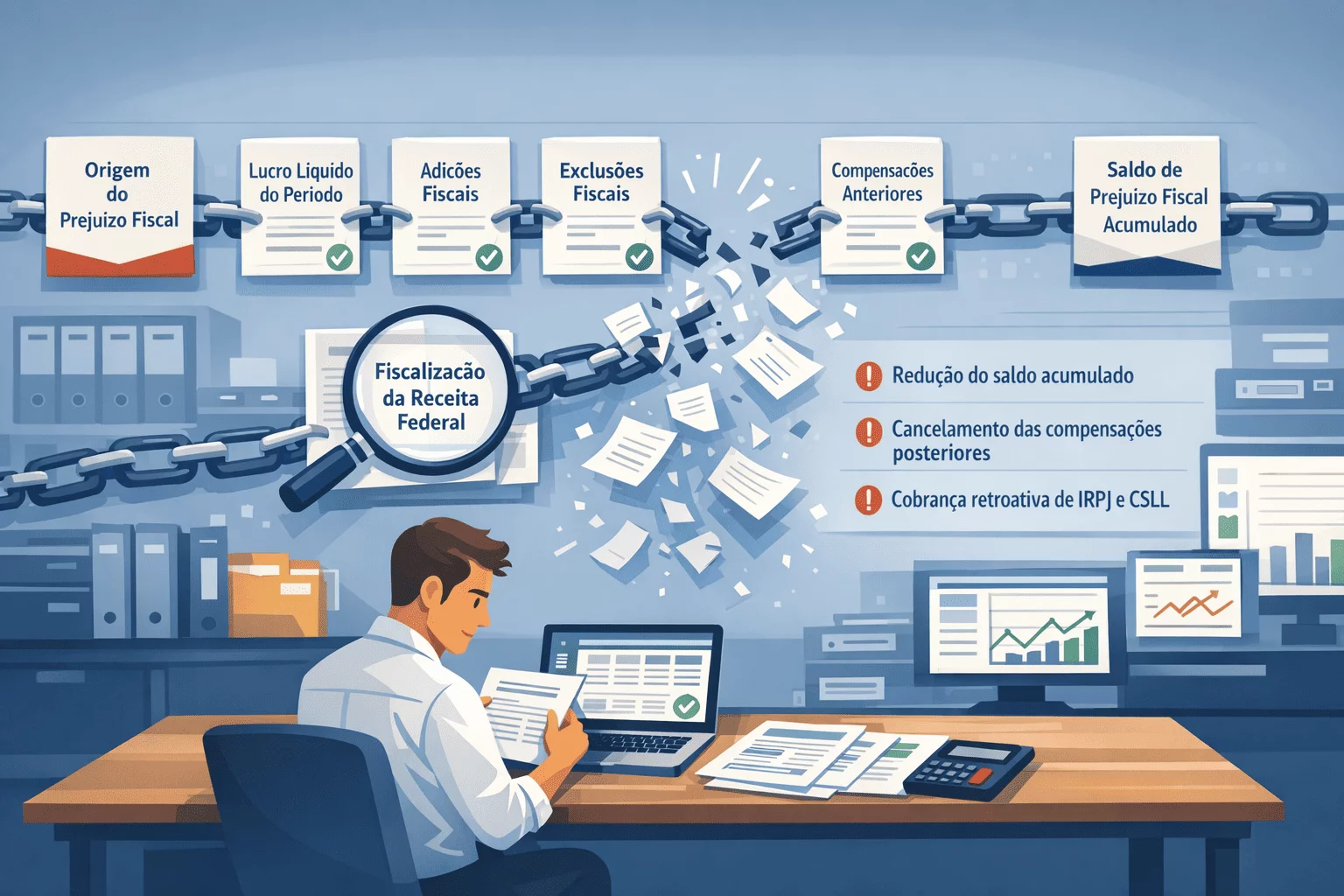 Ausência de memória de cálculo histórica do prejuízo () Ausência de memória de cálculo histórica do prejuízo ()