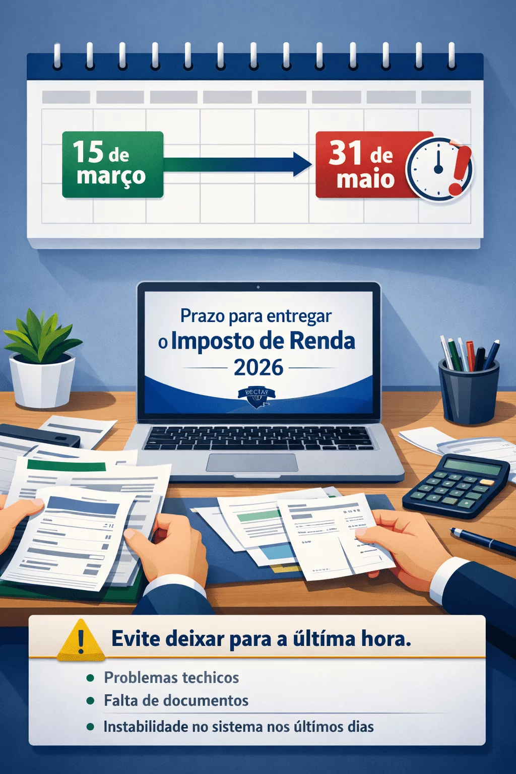 Qual o prazo para entrega da declaração em 2026? Qual o prazo para entrega da declaração em 2026?